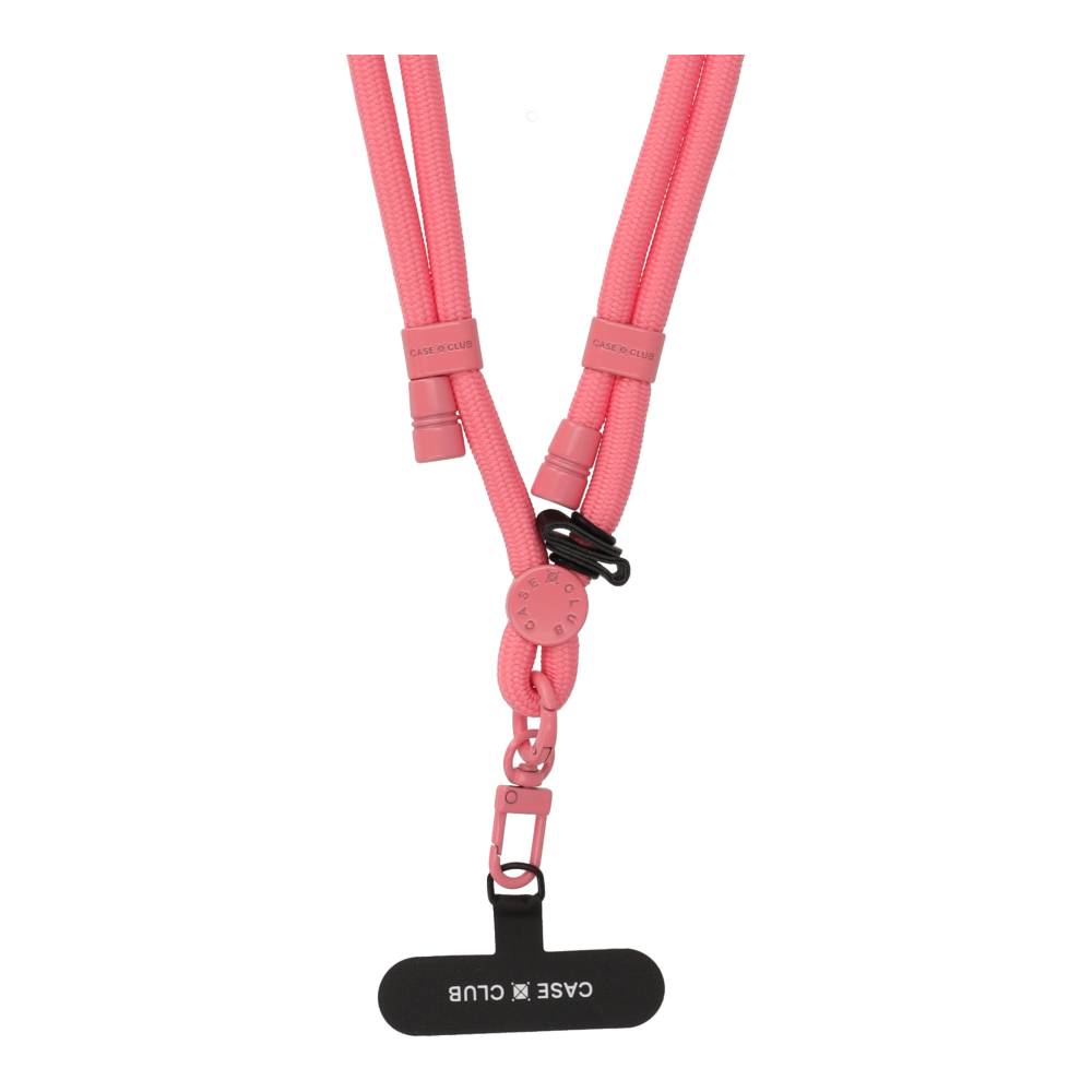 rose pink rope crossbody strap